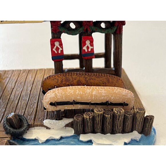 St. Nicholas Square Rapids Boat Rental Village Collection 2007 Holiday Decor - Picture 7 of 16